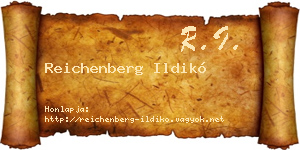 Reichenberg Ildikó névjegykártya
